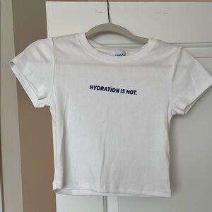 Waterboy cropped Hydration is Hot baby tee